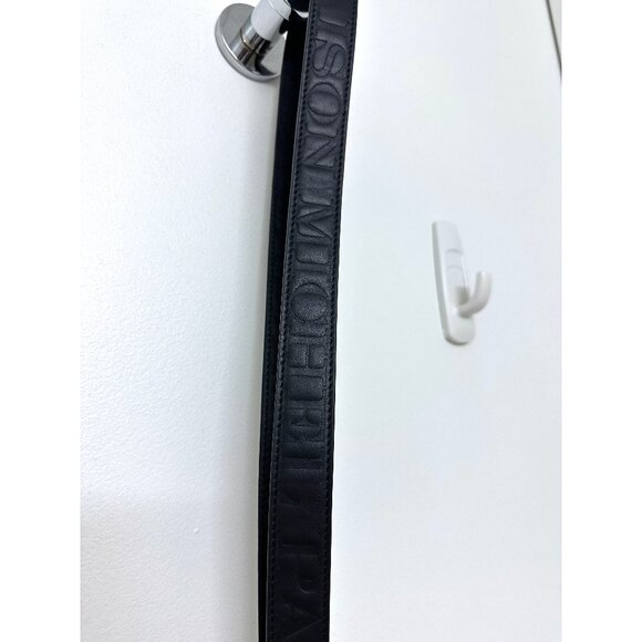 Maison Michel Martine Logo Shoulder Strap Black Leather Hat Bag Clasp main image 11